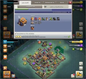 CV12 SEMI FULL TH12 5 SKINS DADOS DE CRIAÇÃO PAISAGEM - Clash of Clans