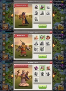 CV12 SEMI FULL TH12 5 SKINS DADOS DE CRIAÇÃO PAISAGEM - Clash of Clans