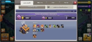 CV 13 CLASH OF CLANS COM 6 CONSTRUTORES TOPPER!