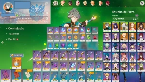 Conta Genshin AR 36 Alhaitham+Raiden+Nahida+Yoimiya+Dehya - Genshin Impact