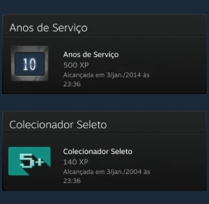 CONTA STEAM - MEDALHAS RARAS! CRIADA HÁ 22 ANOS! DESDE 2004!
