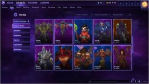 Conta Heroes of The Storm lv.25 com alguns heróis e skins - Blizzard