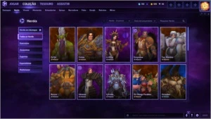 Conta Heroes of The Storm lv.25 com alguns heróis e skins - Blizzard