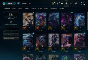 Conta Ferro 1 com 26 Champs e 9 Skins - League of Legends LOL