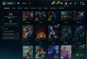Conta Ferro 1 com 26 Champs e 9 Skins - League of Legends LOL