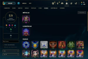 Conta Ferro 1 com 26 Champs e 9 Skins - League of Legends LOL