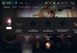 Conta Ferro 1 com 26 Champs e 9 Skins - League of Legends LOL