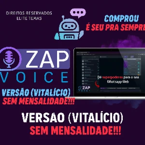 Zap Voice (VITALICIO) sem mensalidade! Envio automatico. - Outros