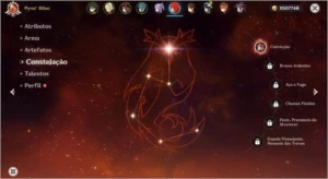 Genshin Impact AR 56 / 8 personagens 5* e 3 armas 5*