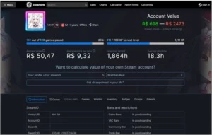 Conta steam com 126 jogos (Battlefield 1, 4 premium e V)