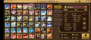 Summoners War Global com Berghild Cheongpung Vendhan Douglas