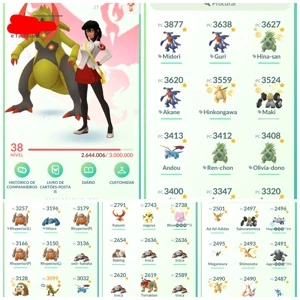 Conta pokémon Go LV 38 - Pokemon GO
