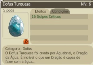 Dofus turquesa +16 Golpes criticos server helioboros
