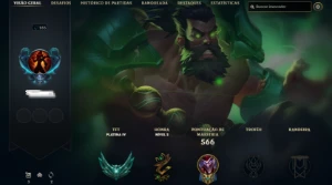 Conta LOL com mais de 145 campeoes e 67 skin + 26 sentinela - League of Legends