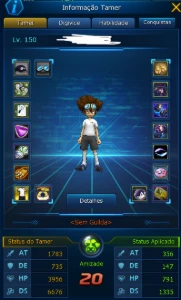 Conta Ladmo Lvl 150 - Digimon Masters Online