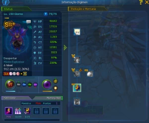 Conta Ladmo Lvl 150 - Digimon Masters Online