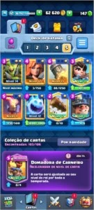 Conta Clash Royale Nivel 12 + 103 cartas + 114 gemas