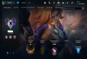 Conta gold 1 nivel 437 de 2015 168 skins - League of Legends LOL