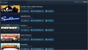 STEAM COM 47 JOGOS.