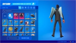 CONTA FORTNITE COM MUITAS SKINS, ACESSORIOS E SALVE O MUNDO.