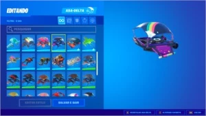 CONTA FORTNITE COM MUITAS SKINS, ACESSORIOS E SALVE O MUNDO.