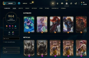 Vendo Conta League Of Legends Com 964 Skins LOL