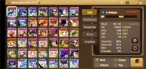Conta com vários nat5 - Summoners War