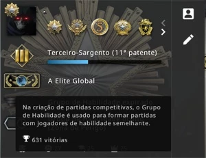 Conta Global 631 wins level 13gc - Counter Strike CS