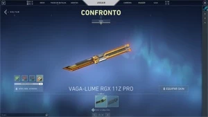 Conta Valorant  Unranked com Faca Vagalume RGX