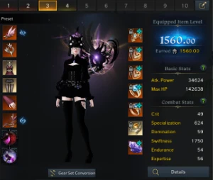V> Conta main Bard 1560, alts 1508, 1472, 1470, 1467 e 1462 - Lost Ark