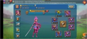 Conta lords mobile t4 e pacto 4 liberado  poder atual 271M