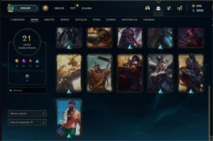 Conta LoL Platina 4 + 21 skins (email n verificado) - League of Legends