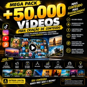 🚀 +50 Mil Vídeos Para Criação De Conteúdo - Outros
