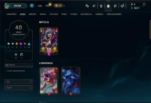Prata 1 com 95 Champs e 40 Skins - League of Legends LOL