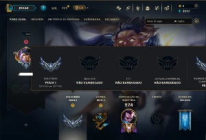 Prata 1 com 95 Champs e 40 Skins - League of Legends LOL