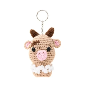 Chaveiro boizinho em amigurumi - Artesanato e Personalizados