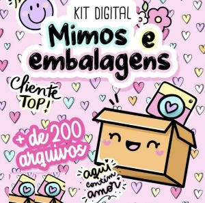 Kit adesivos - mimos para embalagens após vendas - Outros