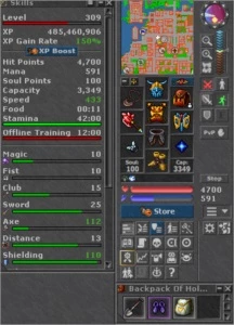 Knight lvl 309 em Zunera - Tibia