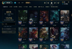 Bronze 2 com TODOS os Champs e 166 Skins +5 Miticas - League of Legends LOL