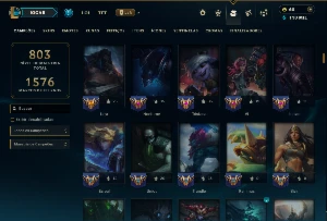 Bronze 2 com TODOS os Champs e 166 Skins +5 Miticas - League of Legends LOL