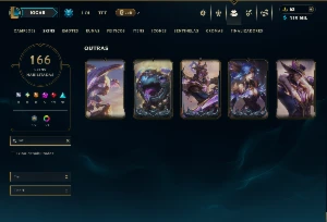 Bronze 2 com TODOS os Champs e 166 Skins +5 Miticas - League of Legends LOL