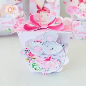 Caixa Sushi Bailarina Personalizada - Artesanato e Personalizados