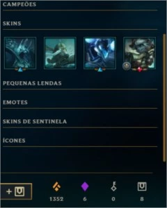 Conta League of Legends LOL