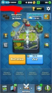 Conta Clash Royale com 6 lendarias