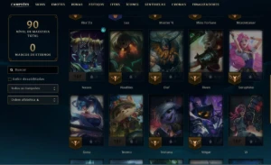 Conta lol, 32 champions nivel 49 10 skins. Unranked. - League of Legends