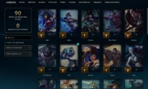 Conta lol, 32 champions nivel 49 10 skins. Unranked. - League of Legends