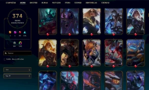 Conta Prata 3 - 374 skins - League of Legends LOL