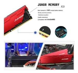 Memória Ddr4 Gamer 8gb 3000mhz Juhor Com Dissipador - Produtos Físicos