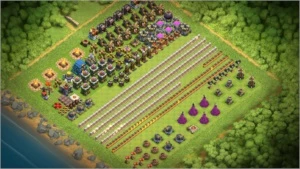 CV 12 , Herois 50 65 40, 4 Skins , 1832 gemas - Clash of Clans