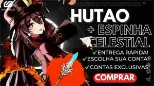 ✨Genshin Impact conta com Hutao+ Skyward Spine+Mona AR10✨